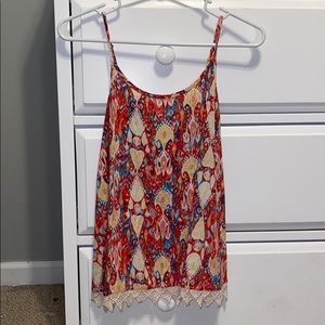 Cute Tank Top with Lace
